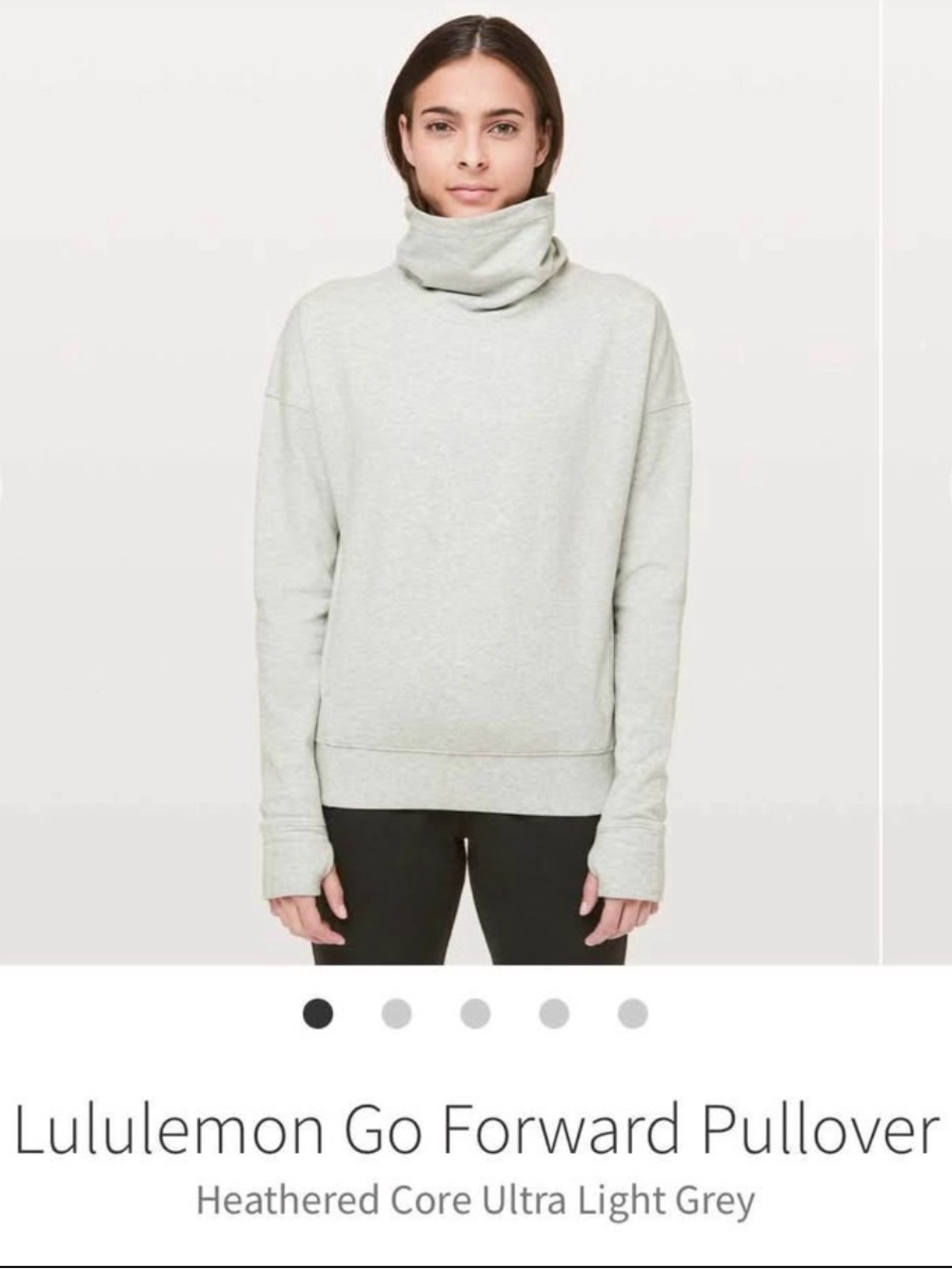 Lululemon Go Forward Pullover - Heathered Light Gray